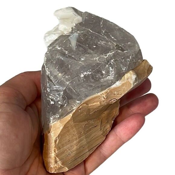 Vaseline Carmel and Milk Glass Art Glass Cullet Uranium Slag Glass #4GX32 - Picture 8 of 9